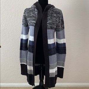 Roxy Long Cardigan Sweater with Hood